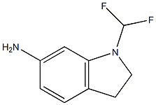 1-(difluoromethyl)-2,3-dihydro-1H-indol-6-amine 结构式