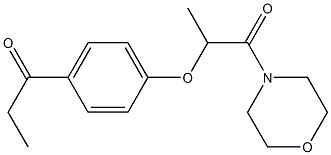 1-(morpholin-4-yl)-2-(4-propanoylphenoxy)propan-1-one 结构式