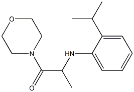 1-(morpholin-4-yl)-2-{[2-(propan-2-yl)phenyl]amino}propan-1-one 结构式