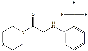 1-(morpholin-4-yl)-2-{[2-(trifluoromethyl)phenyl]amino}ethan-1-one 结构式