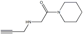 1-(piperidin-1-yl)-2-(prop-2-yn-1-ylamino)ethan-1-one 结构式