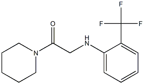 1-(piperidin-1-yl)-2-{[2-(trifluoromethyl)phenyl]amino}ethan-1-one 结构式