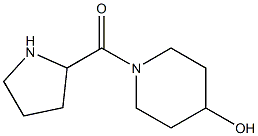 1-(pyrrolidin-2-ylcarbonyl)piperidin-4-ol 结构式