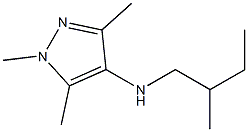 1,3,5-trimethyl-N-(2-methylbutyl)-1H-pyrazol-4-amine 结构式