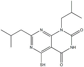 1,7-diisobutyl-5-mercaptopyrimido[4,5-d]pyrimidine-2,4(1H,3H)-dione 结构式