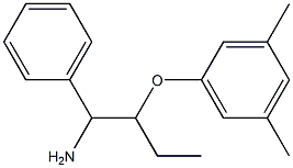 1-[(1-amino-1-phenylbutan-2-yl)oxy]-3,5-dimethylbenzene 结构式