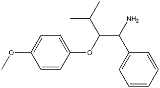 1-[(1-amino-3-methyl-1-phenylbutan-2-yl)oxy]-4-methoxybenzene 结构式