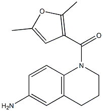 1-[(2,5-dimethylfuran-3-yl)carbonyl]-1,2,3,4-tetrahydroquinolin-6-amine 结构式
