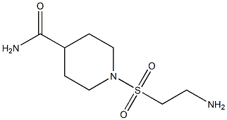 1-[(2-aminoethyl)sulfonyl]piperidine-4-carboxamide 结构式