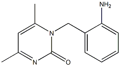 1-[(2-aminophenyl)methyl]-4,6-dimethyl-1,2-dihydropyrimidin-2-one 结构式