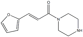 1-[(2E)-3-(2-furyl)prop-2-enoyl]piperazine 结构式