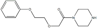 1-[(2-phenoxyethoxy)acetyl]piperazine 结构式