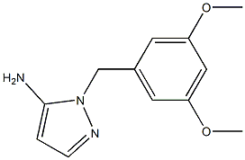 1-[(3,5-dimethoxyphenyl)methyl]-1H-pyrazol-5-amine 结构式