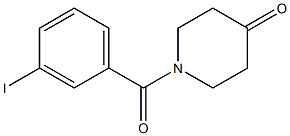 1-[(3-iodophenyl)carbonyl]piperidin-4-one 结构式