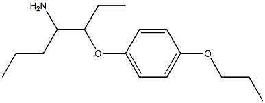 1-[(4-aminoheptan-3-yl)oxy]-4-propoxybenzene 结构式