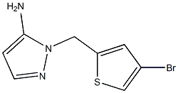 1-[(4-bromothiophen-2-yl)methyl]-1H-pyrazol-5-amine 结构式