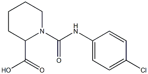 1-[(4-chlorophenyl)carbamoyl]piperidine-2-carboxylic acid 结构式