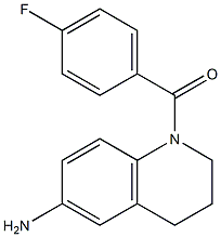 1-[(4-fluorophenyl)carbonyl]-1,2,3,4-tetrahydroquinolin-6-amine 结构式