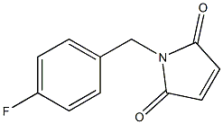 1-[(4-fluorophenyl)methyl]-2,5-dihydro-1H-pyrrole-2,5-dione 结构式