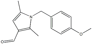 1-[(4-methoxyphenyl)methyl]-2,5-dimethyl-1H-pyrrole-3-carbaldehyde 结构式