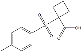 1-[(4-methylphenyl)sulfonyl]cyclobutanecarboxylic acid 结构式