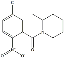 1-[(5-chloro-2-nitrophenyl)carbonyl]-2-methylpiperidine 结构式