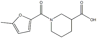 1-[(5-methylfuran-2-yl)carbonyl]piperidine-3-carboxylic acid 结构式