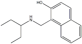 1-[(pentan-3-ylamino)methyl]naphthalen-2-ol 结构式