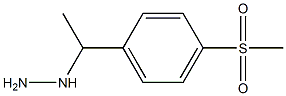 1-[1-(4-methanesulfonylphenyl)ethyl]hydrazine 结构式