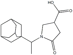 1-[1-(adamantan-1-yl)ethyl]-5-oxopyrrolidine-3-carboxylic acid 结构式