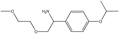 1-[1-amino-2-(2-methoxyethoxy)ethyl]-4-(propan-2-yloxy)benzene 结构式