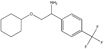 1-[1-amino-2-(cyclohexyloxy)ethyl]-4-(trifluoromethyl)benzene 结构式