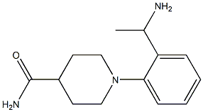 1-[2-(1-aminoethyl)phenyl]piperidine-4-carboxamide 结构式