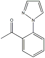 1-[2-(1H-pyrazol-1-yl)phenyl]ethan-1-one 结构式