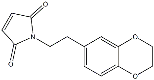 1-[2-(2,3-dihydro-1,4-benzodioxin-6-yl)ethyl]-2,5-dihydro-1H-pyrrole-2,5-dione 结构式