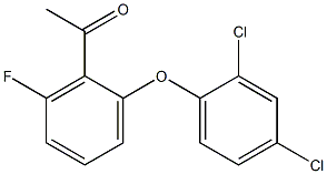 1-[2-(2,4-dichlorophenoxy)-6-fluorophenyl]ethan-1-one 结构式
