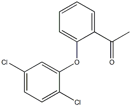 1-[2-(2,5-dichlorophenoxy)phenyl]ethan-1-one 结构式