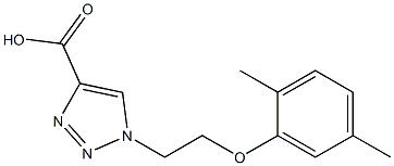 1-[2-(2,5-dimethylphenoxy)ethyl]-1H-1,2,3-triazole-4-carboxylic acid 结构式