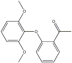 1-[2-(2,6-dimethoxyphenoxy)phenyl]ethan-1-one 结构式