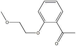 1-[2-(2-methoxyethoxy)phenyl]ethanone 结构式