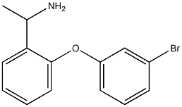 1-[2-(3-bromophenoxy)phenyl]ethan-1-amine 结构式
