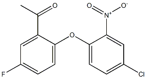 1-[2-(4-chloro-2-nitrophenoxy)-5-fluorophenyl]ethan-1-one 结构式