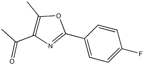 1-[2-(4-fluorophenyl)-5-methyl-1,3-oxazol-4-yl]ethan-1-one 结构式