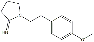 1-[2-(4-methoxyphenyl)ethyl]pyrrolidin-2-imine 结构式