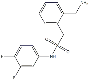 1-[2-(aminomethyl)phenyl]-N-(3,4-difluorophenyl)methanesulfonamide 结构式