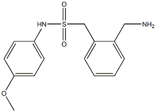 1-[2-(aminomethyl)phenyl]-N-(4-methoxyphenyl)methanesulfonamide 结构式