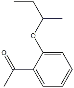 1-[2-(butan-2-yloxy)phenyl]ethan-1-one 结构式