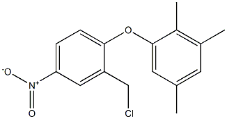 1-[2-(chloromethyl)-4-nitrophenoxy]-2,3,5-trimethylbenzene 结构式