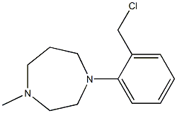 1-[2-(chloromethyl)phenyl]-4-methyl-1,4-diazepane 结构式