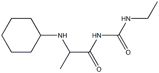 1-[2-(cyclohexylamino)propanoyl]-3-ethylurea 结构式